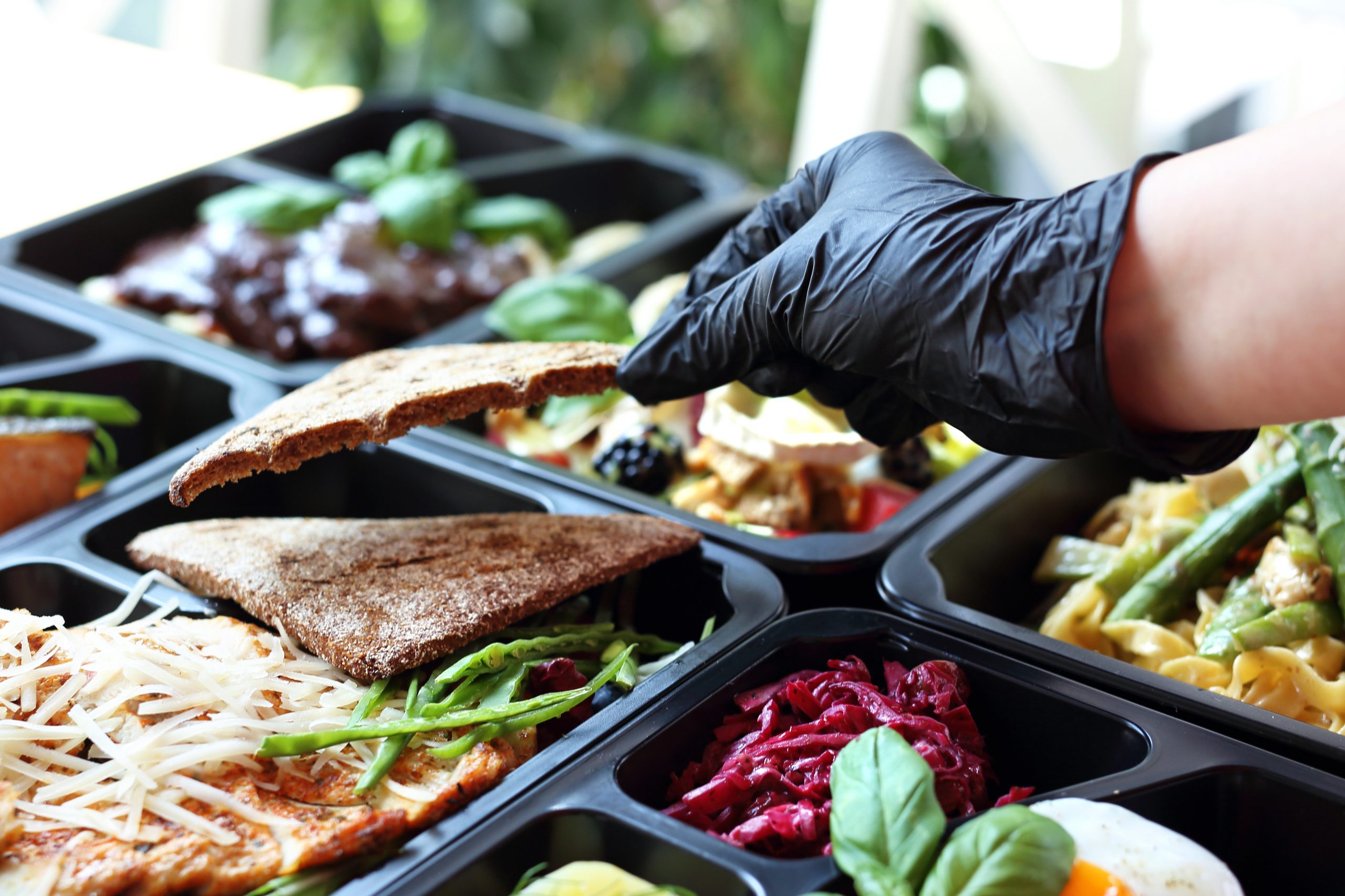 Healthy meal prep. Diet with home delivery